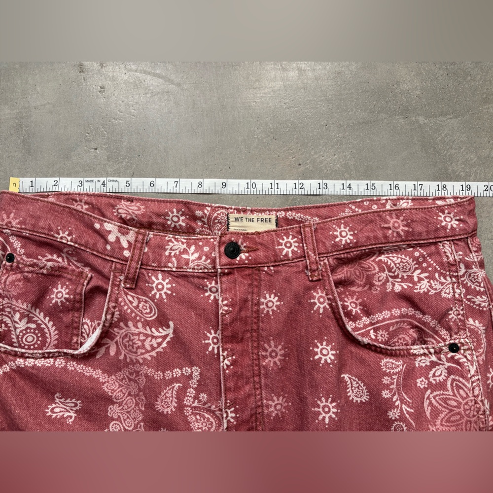 We The Free Good Luck Barrel Jeans Rust Combo - Picture 13 of 16